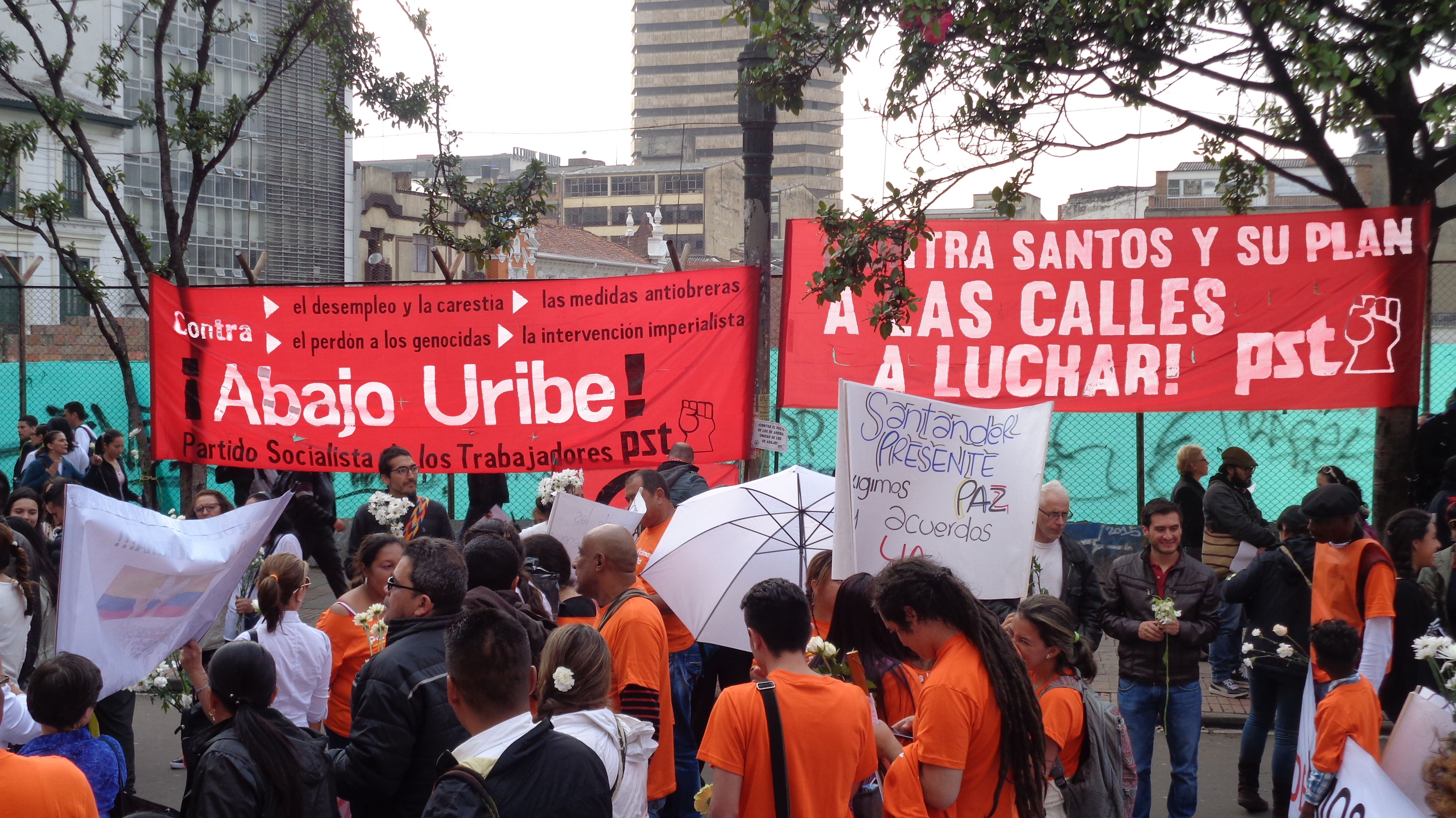 Contra El Pacto De Santos Uribe Movilizacion Y Constituyente Pst Colombia
