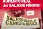 Por un aumento real del salario mínimo y alza general de salarios